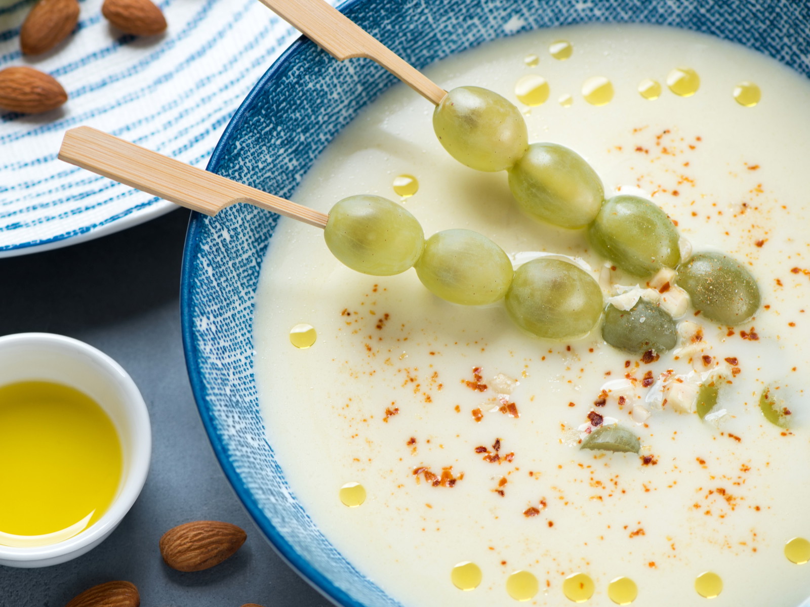 Spanish almond soup Ajo Blanco&nbsp;makes a refreshing starter.&nbsp;