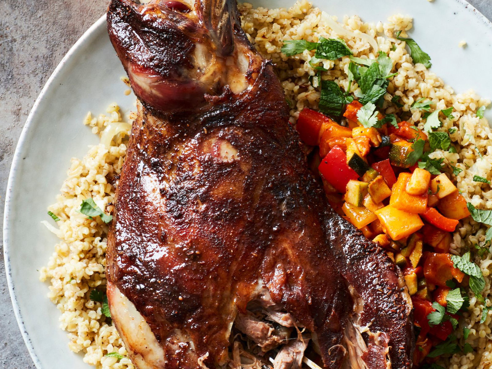 Roasted meat is central to human feasting.
