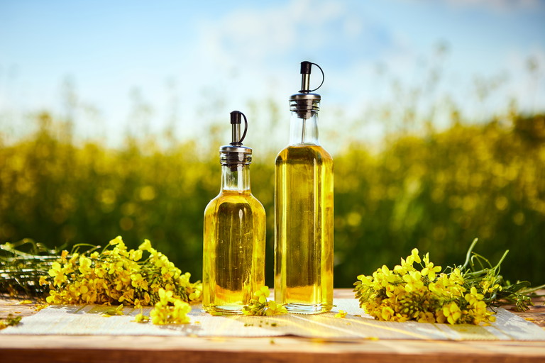 Rapeseed oil&nbsp;has a less assertive flavour than olive oil.&nbsp;