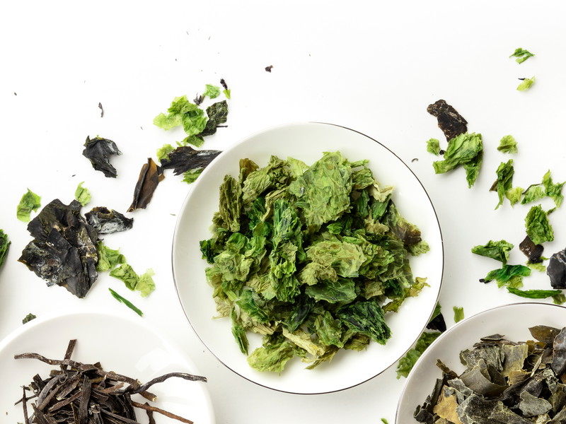 Different types of sea vegetables