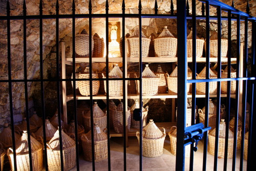 Rarities in the cellars of the Château.