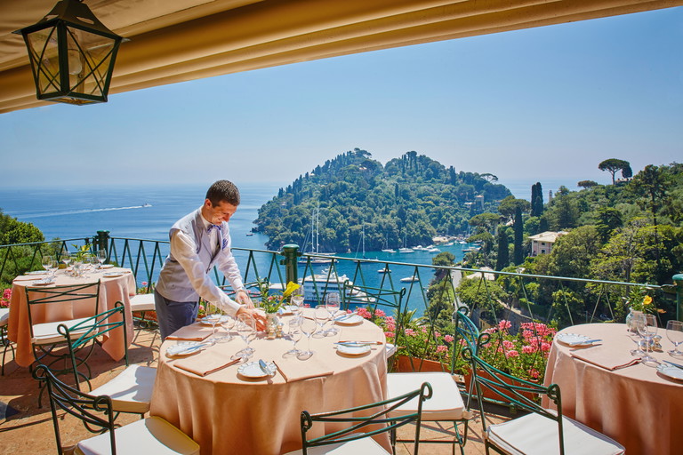 In einem ehemaligen Kloster der Benediktiner aus dem 16.&nbsp;Jahrhundert ist das Hotel&nbsp;«Splendido» in Portofino untergebracht.