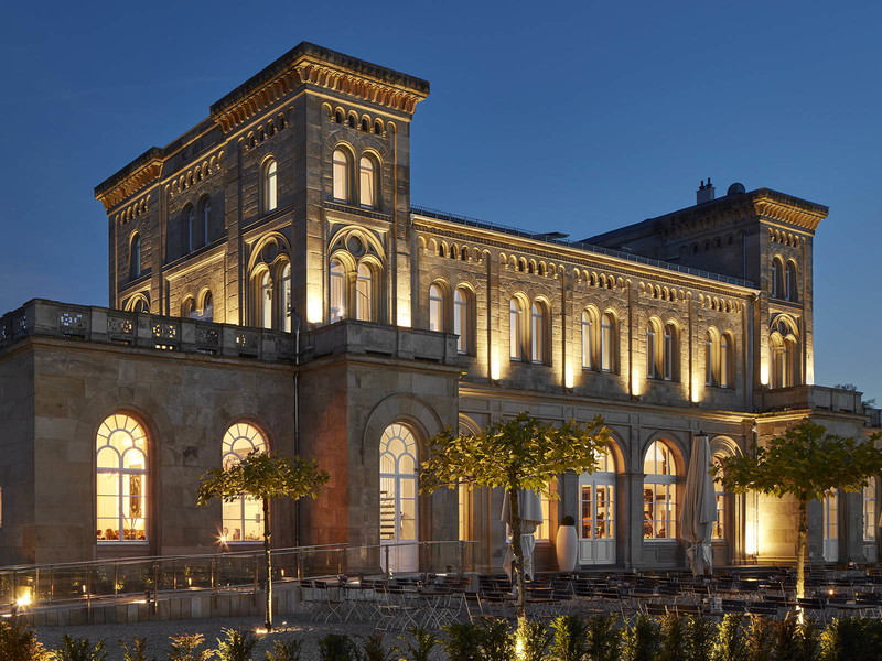 Der historische Bahnhof in Konz.