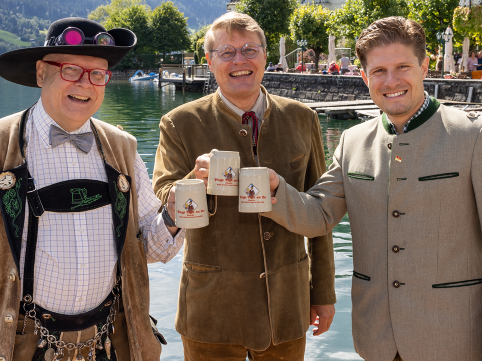Gutes Wetter, gute Stimmung, Bier aus der eigenen Brauerei: Die Laune in Zell am See konnte sich sehen lassen.