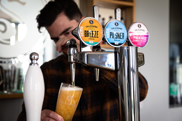 On the brewery tour at Salcombe Brewery Co. you can learn more about the ales and their production.