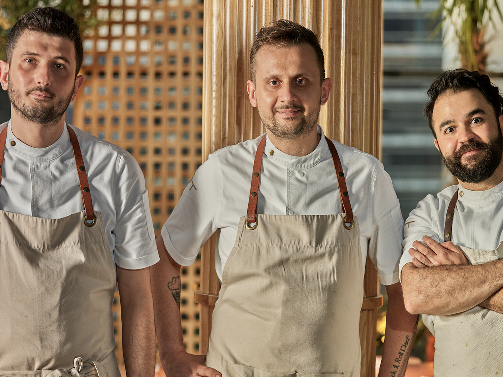 Chef Fatih Tutak (middle) and his team.&nbsp;
