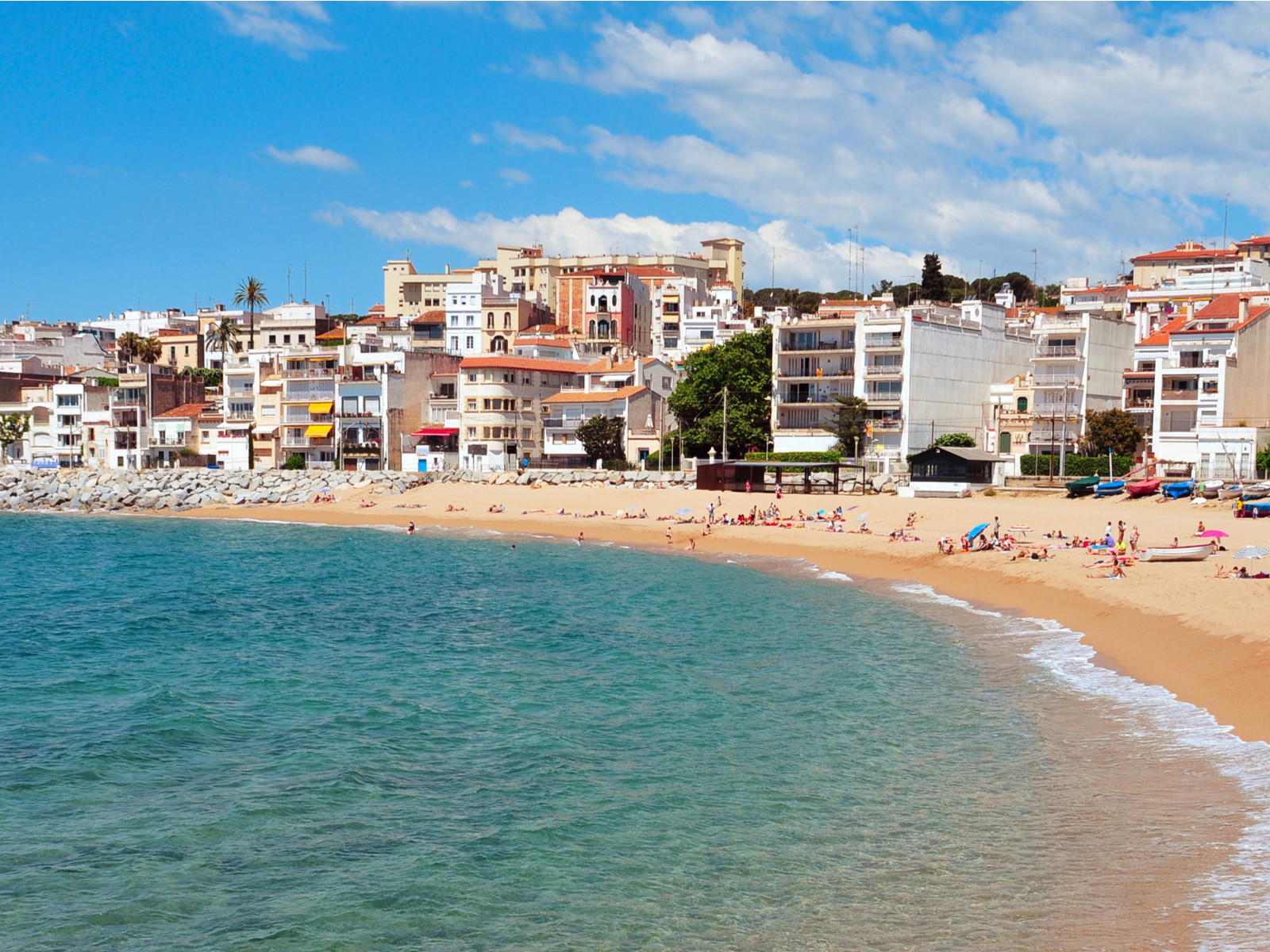 Seaside restaurants in Spain.