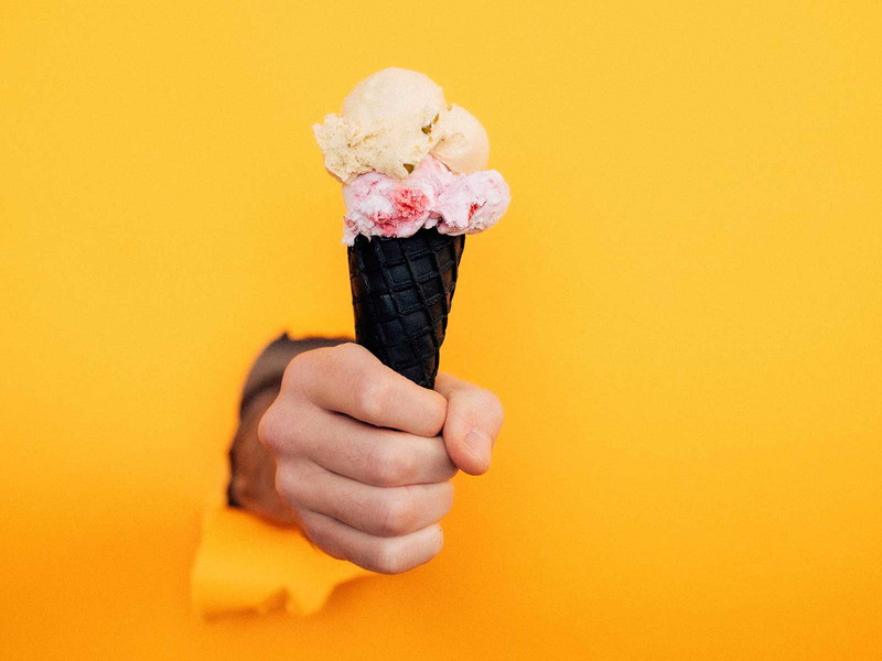 Die schwarze Waffel ist das Markenzeichen von »Milk Made«.