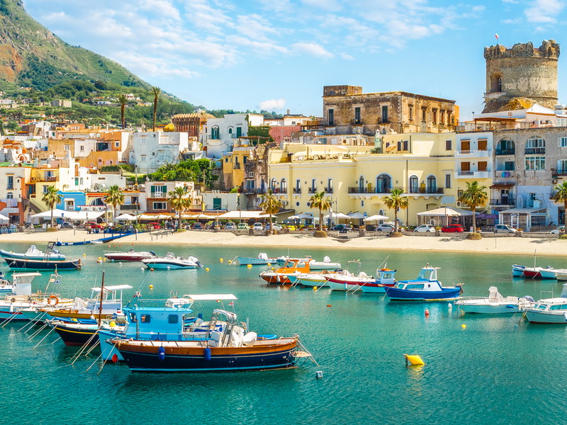 The island of Ischia off&nbsp;the coast of Naples, where&nbsp;Biancolella is grown.