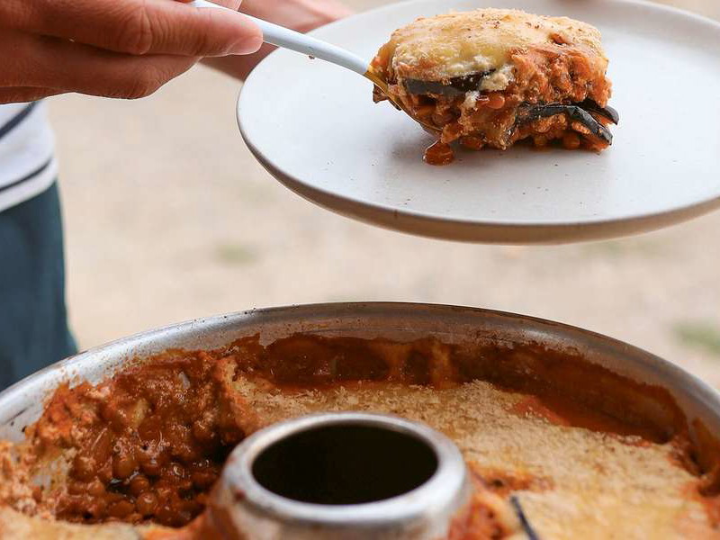 Veganes Linsen-Moussaka