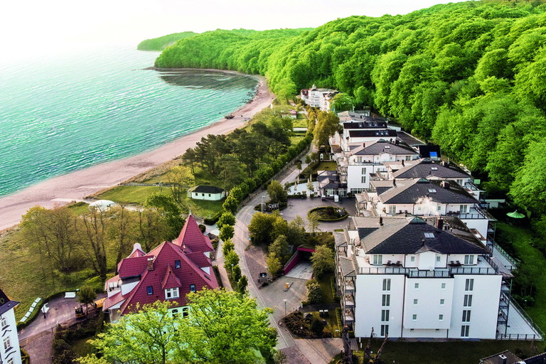 Aerial view of Grand Hotel Binz, Germany.