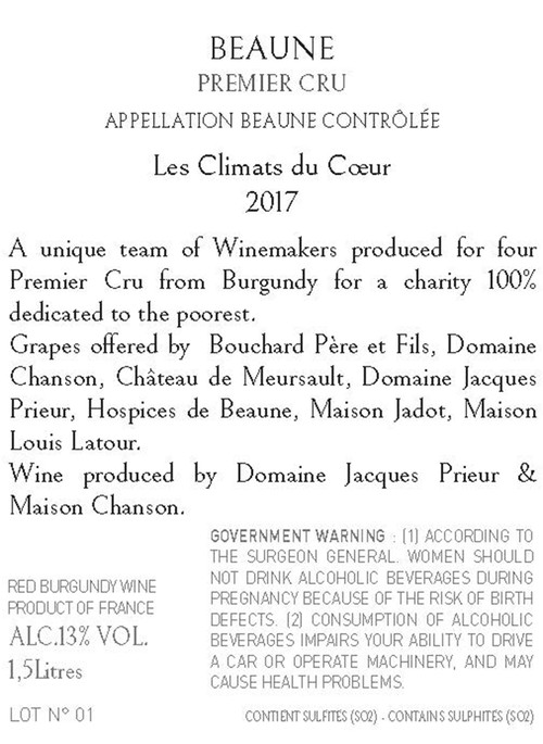 Vinifiziert, ausgebaut und abgefüllt von Domaine Roumier und Maison Bichot.