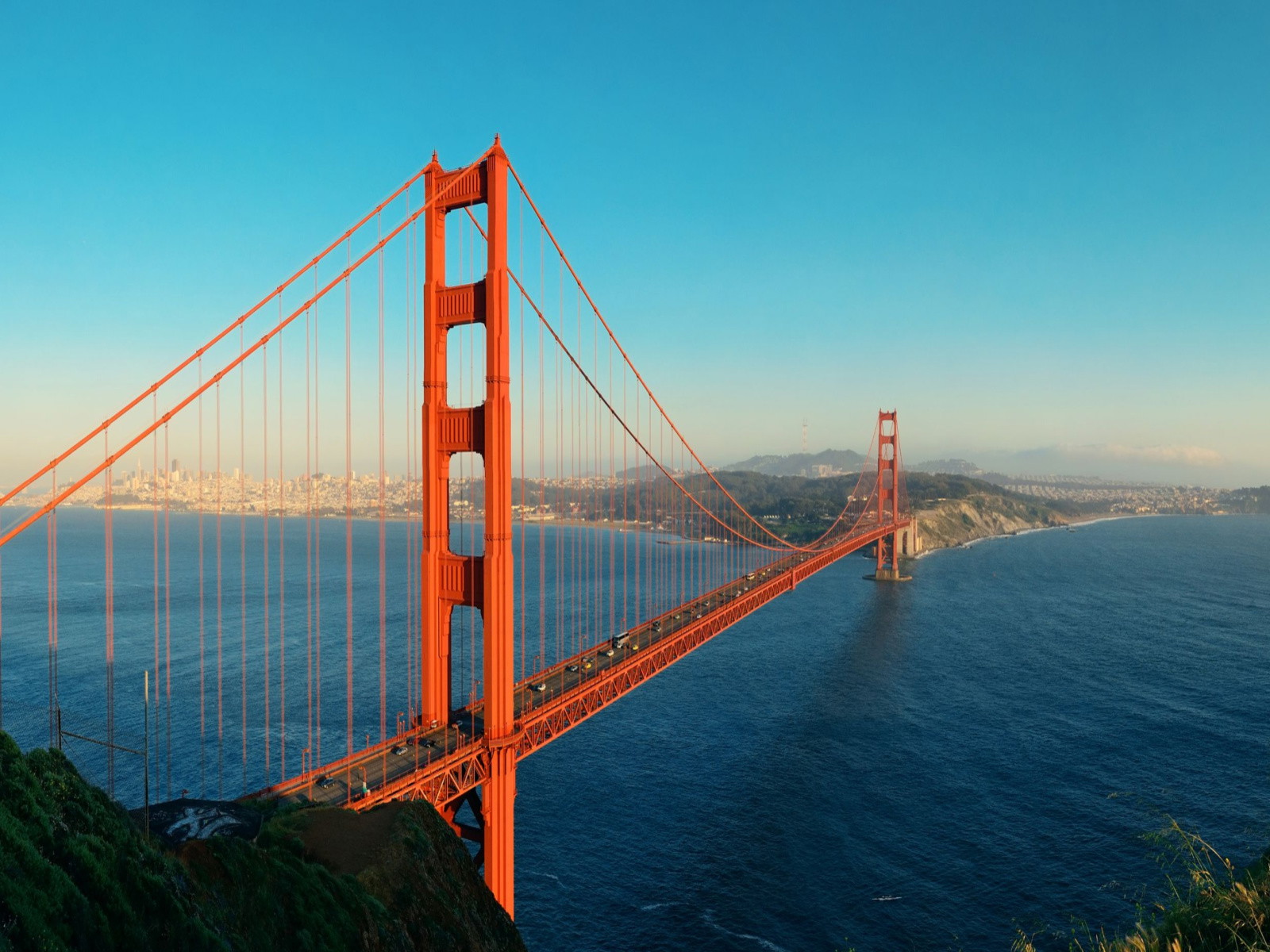 Stunning view of the Golden Gate bridge