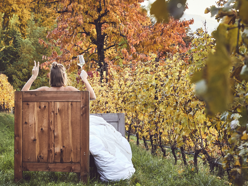 Ein Bett im Weinberg – das wird in Südtirol zur Realität.&nbsp;