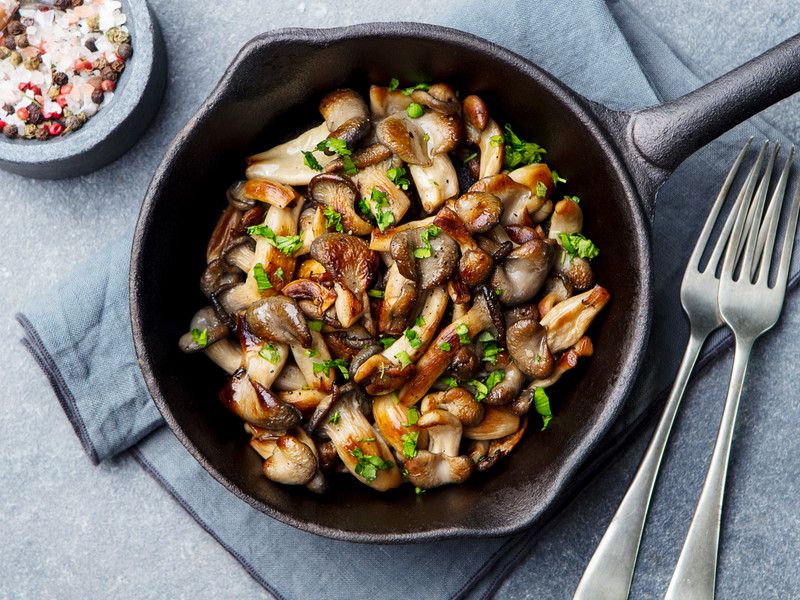 Mushrooms require little accompaniment.