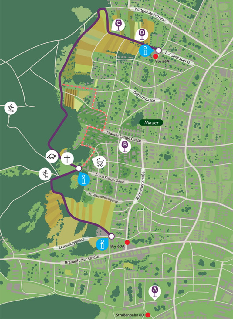 Weinwanderweg »Mauer«.