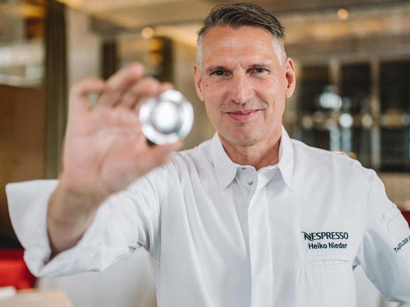 Sternekoch Heiko Nieder kreiert im Rahmen der Nespresso Gourmet Weeks ein exklusives Menü.