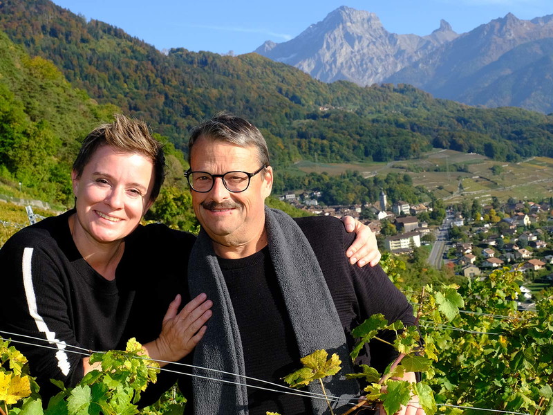 Denise Crettol und Bernard Cavé.