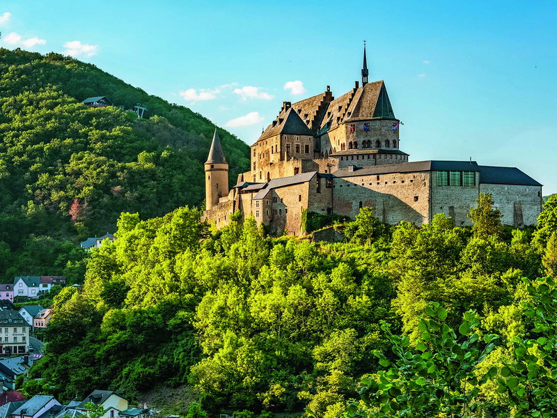 Prachtvoller Anblick: »Burg Vianden« nahe der deutschen Grenze.