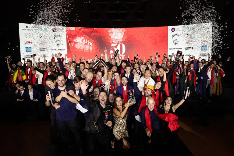 The World's 50 Best Bars 2022 awards ceremony in Barcelona.
