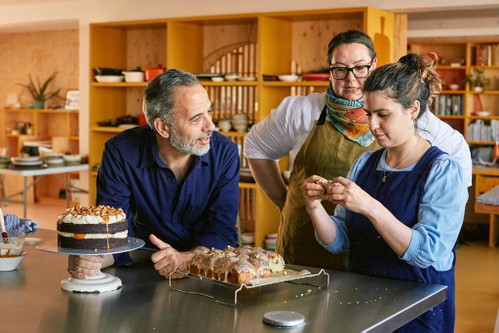 Yotam Ottolenghi, Verena Lochmuller &amp; Noor Murad.