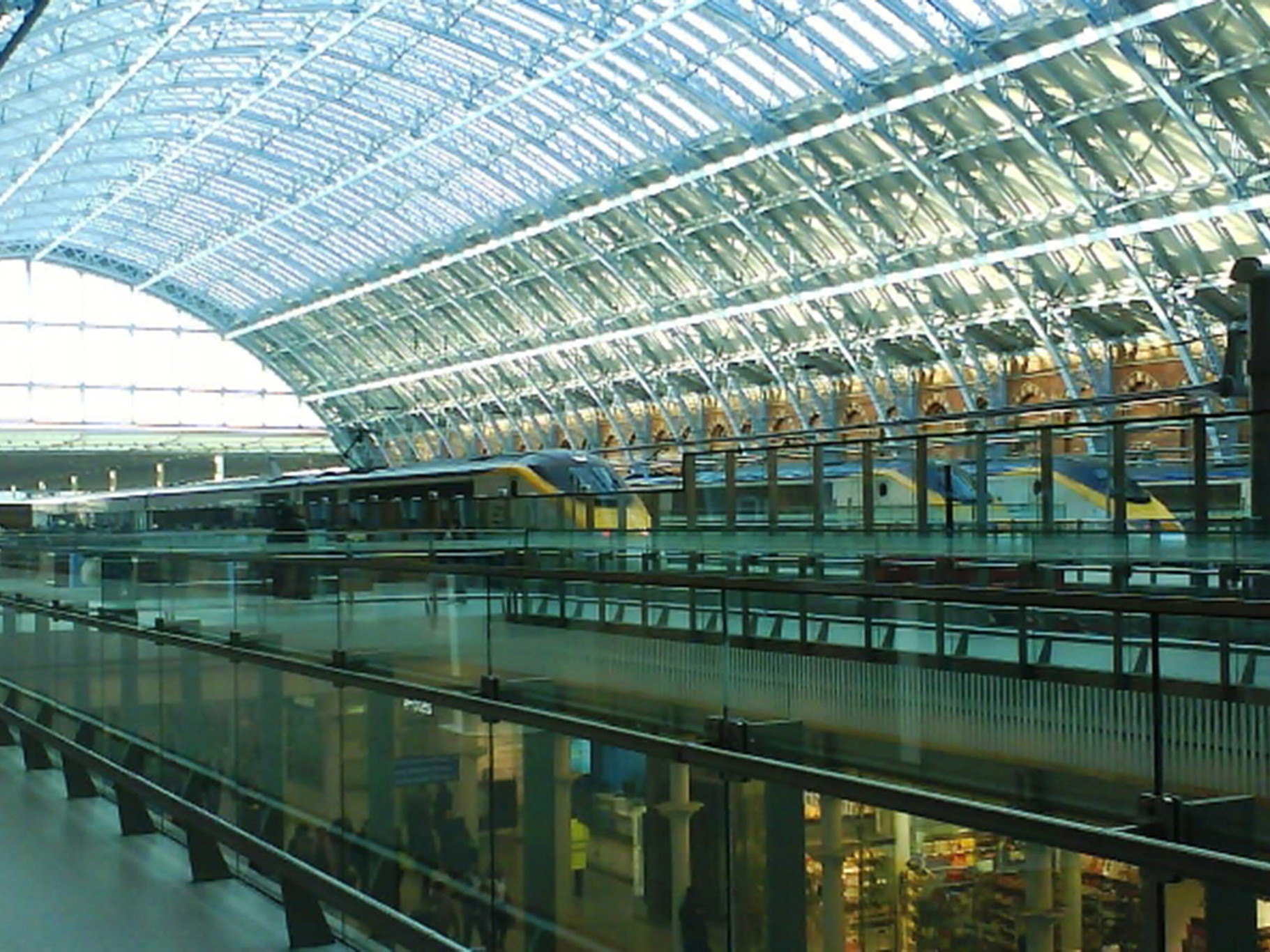 St Pancras station, London.