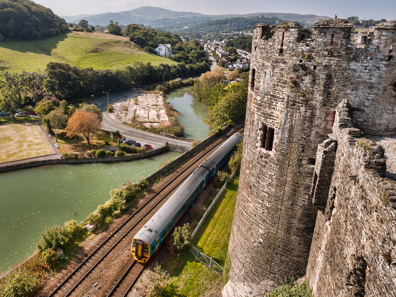 Conwy Castle, north Wales.