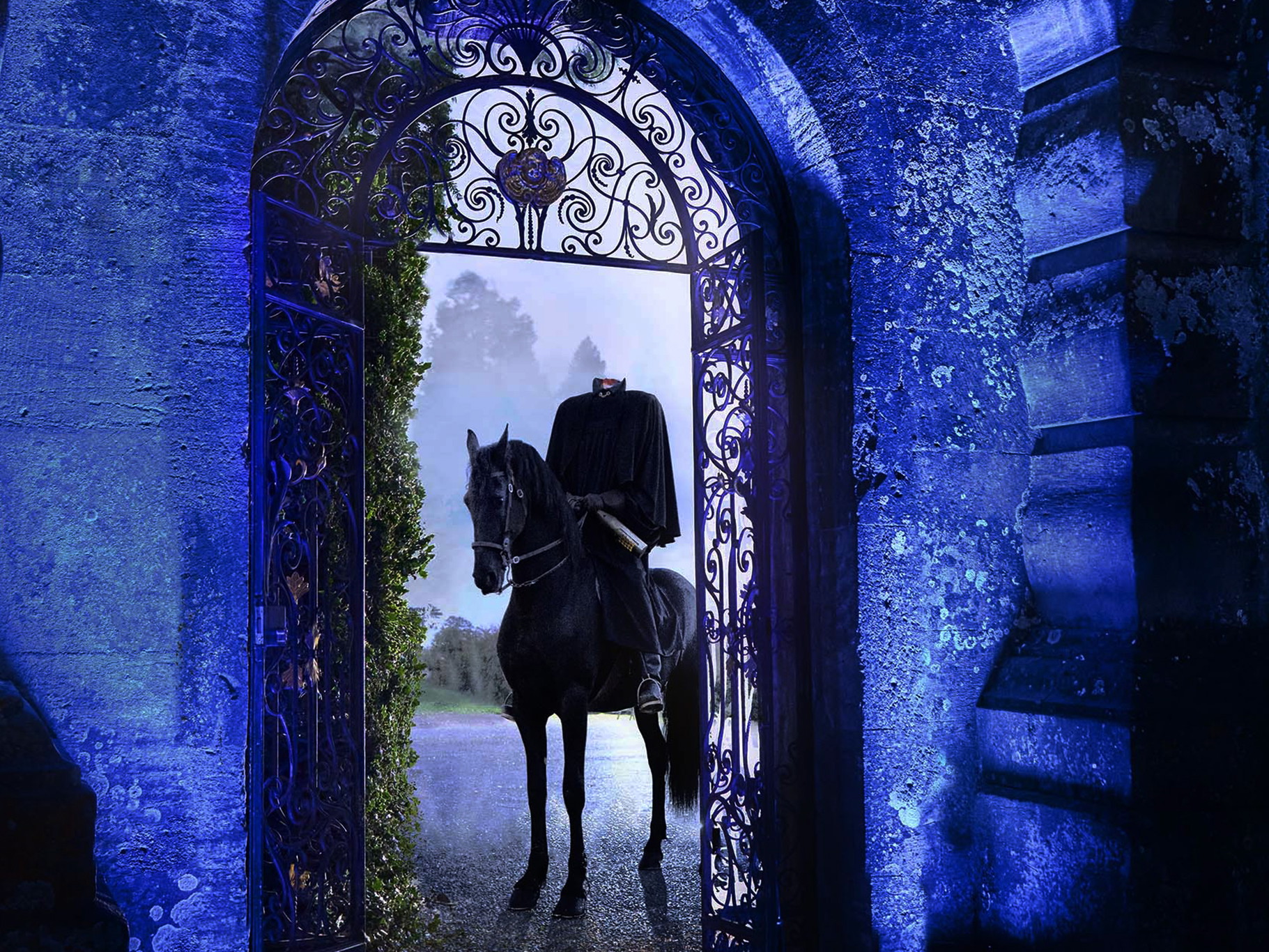 Headless horseman at Blenheim Palace.