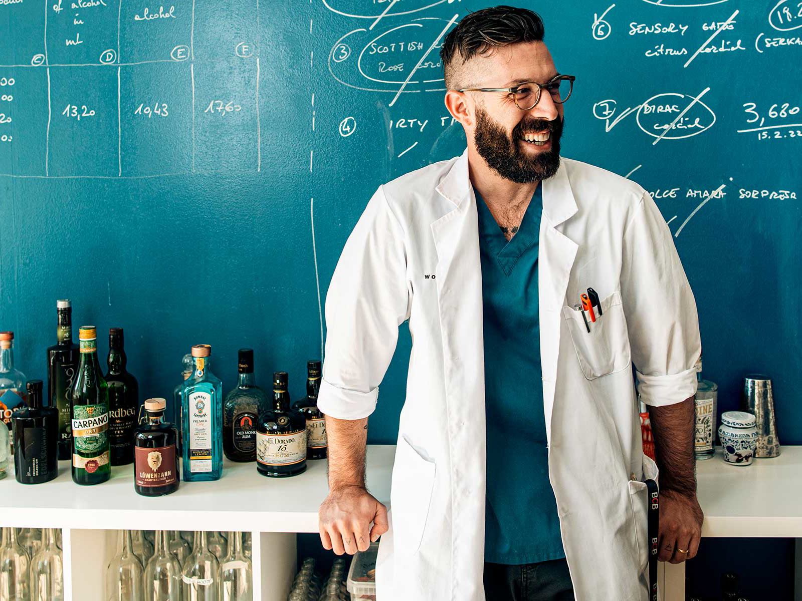 Mixologist Matteo Moscatelli in seinem Element