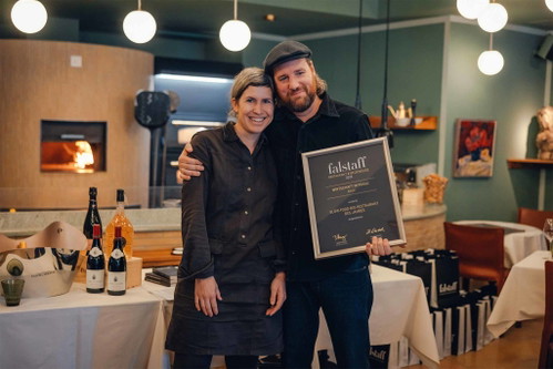 Melanie Kempf und Sebastian Funck von der «Wirtschaft im Franz», das Slow-Food-Bio-Restaurant des Jahres.