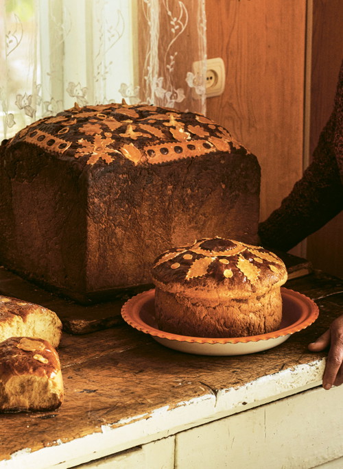 Ukrainisches Hochzeitsbrot.