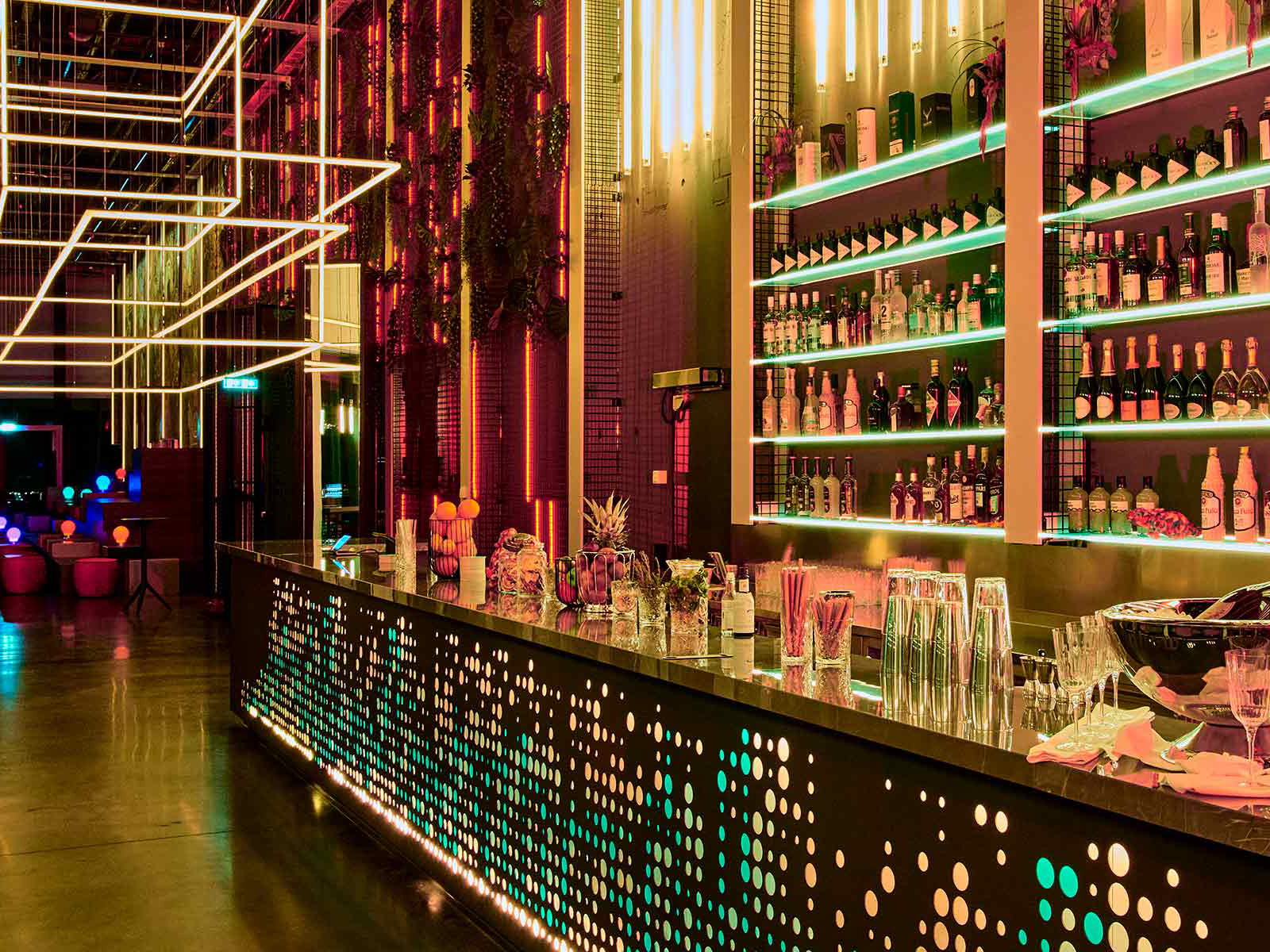 Customers can buy non-fungible tokens as well as drinks at NFT Skybar in Frankfurt.