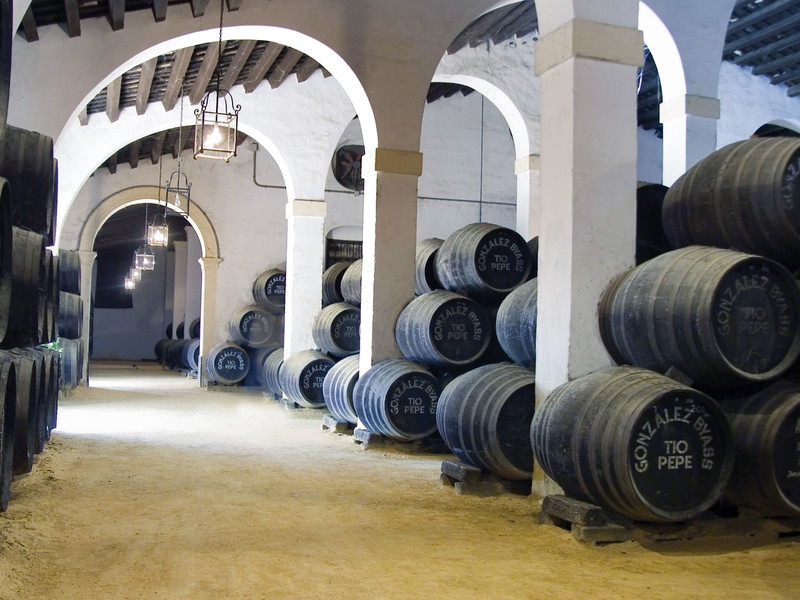 With sherry, it's all a question of maturity; in the bodegas, the barrels are stacked in several rows to form a ´criadera´.