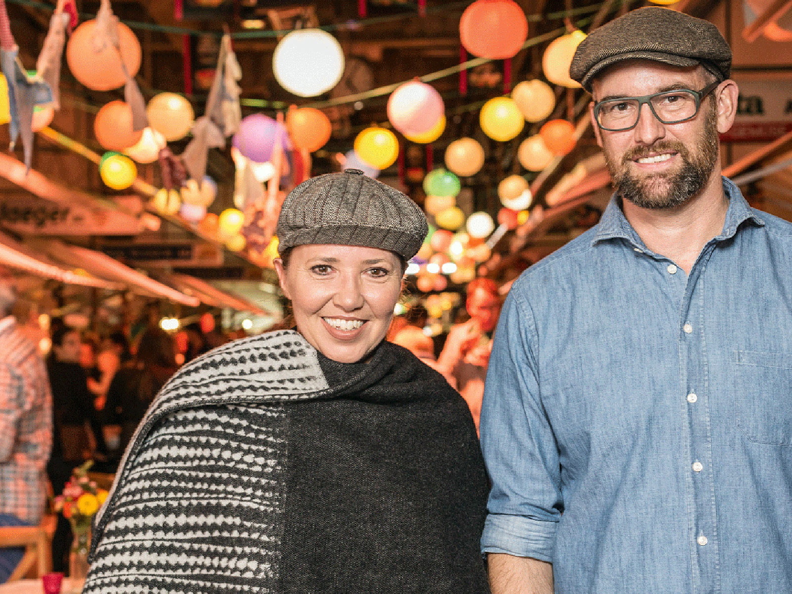 Die ehemalige Co-Festivalleitung mit Alexandra Heitzer und Simon Mouttet.