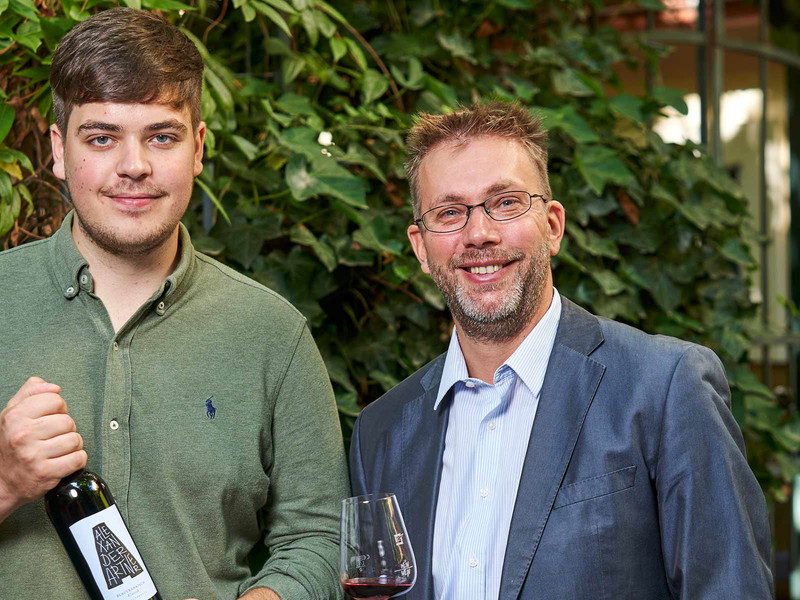 Alexander Artner mit Jürgen Geyer.
