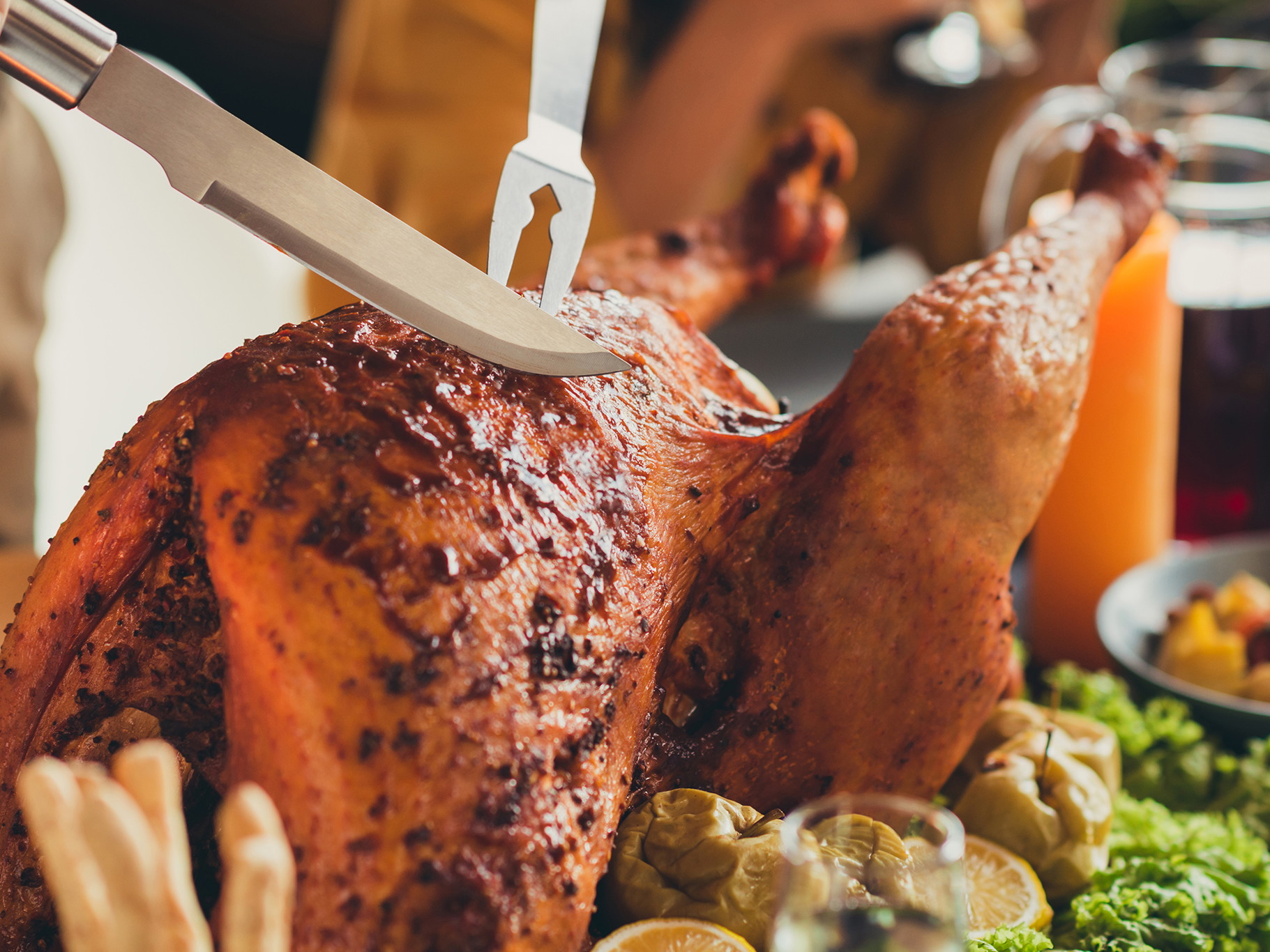 Turkeys should not be thawed in hot water.