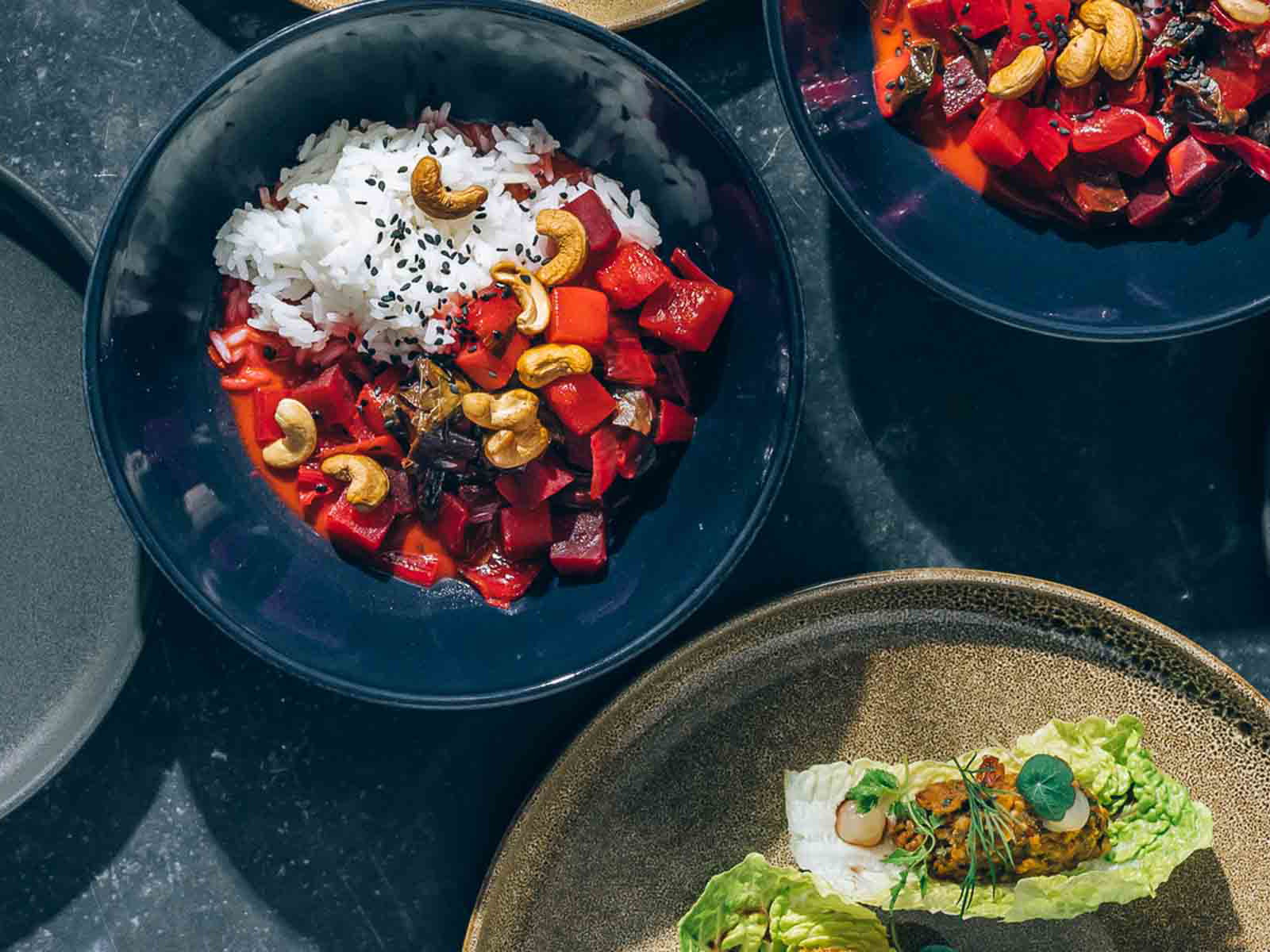 Da sich inzwischen viele Nationalspieler vegan ernähren, ist eines der Menüs auch ohne tierische Produkte erhältlich.