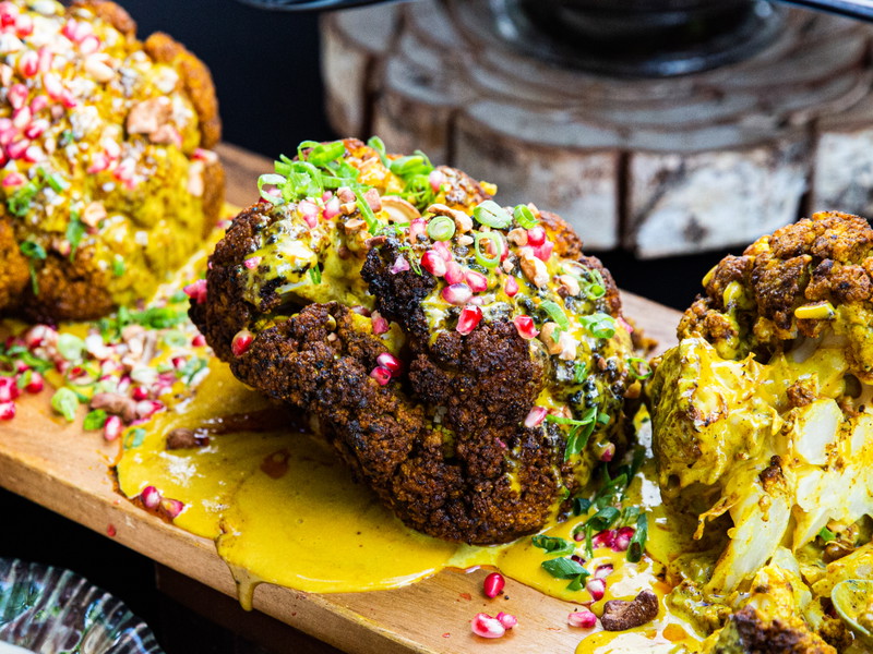 Roasted cauliflowers.
