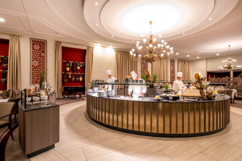 Das Restaurant «Les Saisons» mit dem neuen Buffet-Bereich.