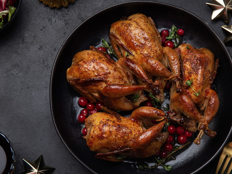 &nbsp;Quails are delicate in texture, with a subtle sweetness that is barely gamey.