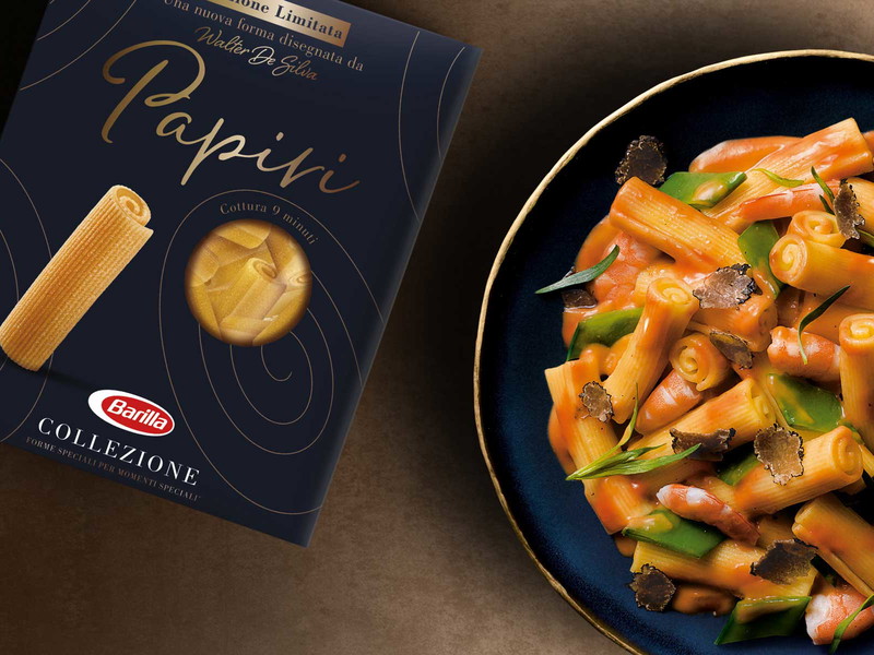 Köstliche Papiri mit Garnelen und Trüffel