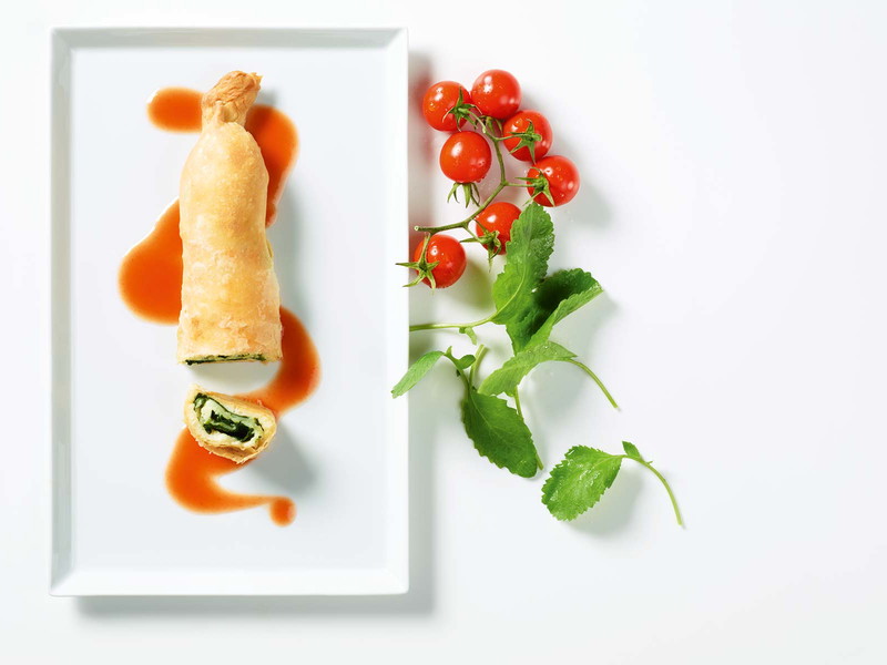 Spinat-Grieß-Strudel