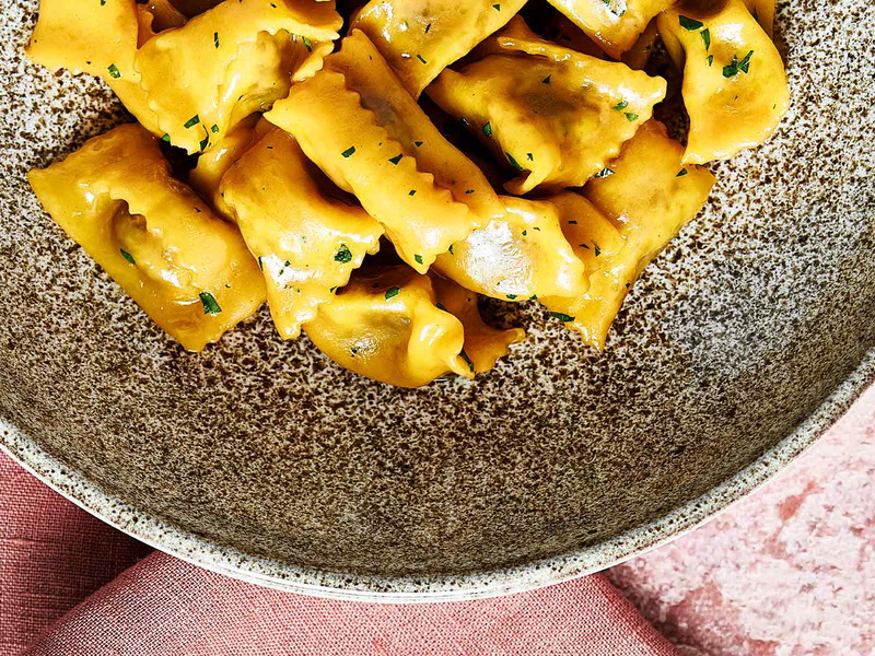 »Agnolotti al Plin« aus der italienischen Region Piemont