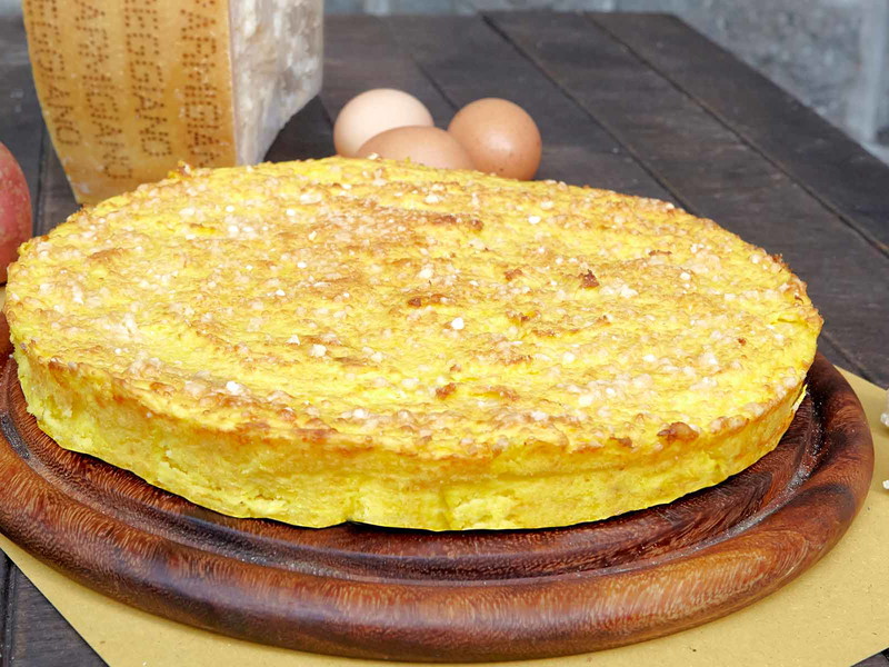 Bergkartoffelkuchen von der Refugio Mariotti