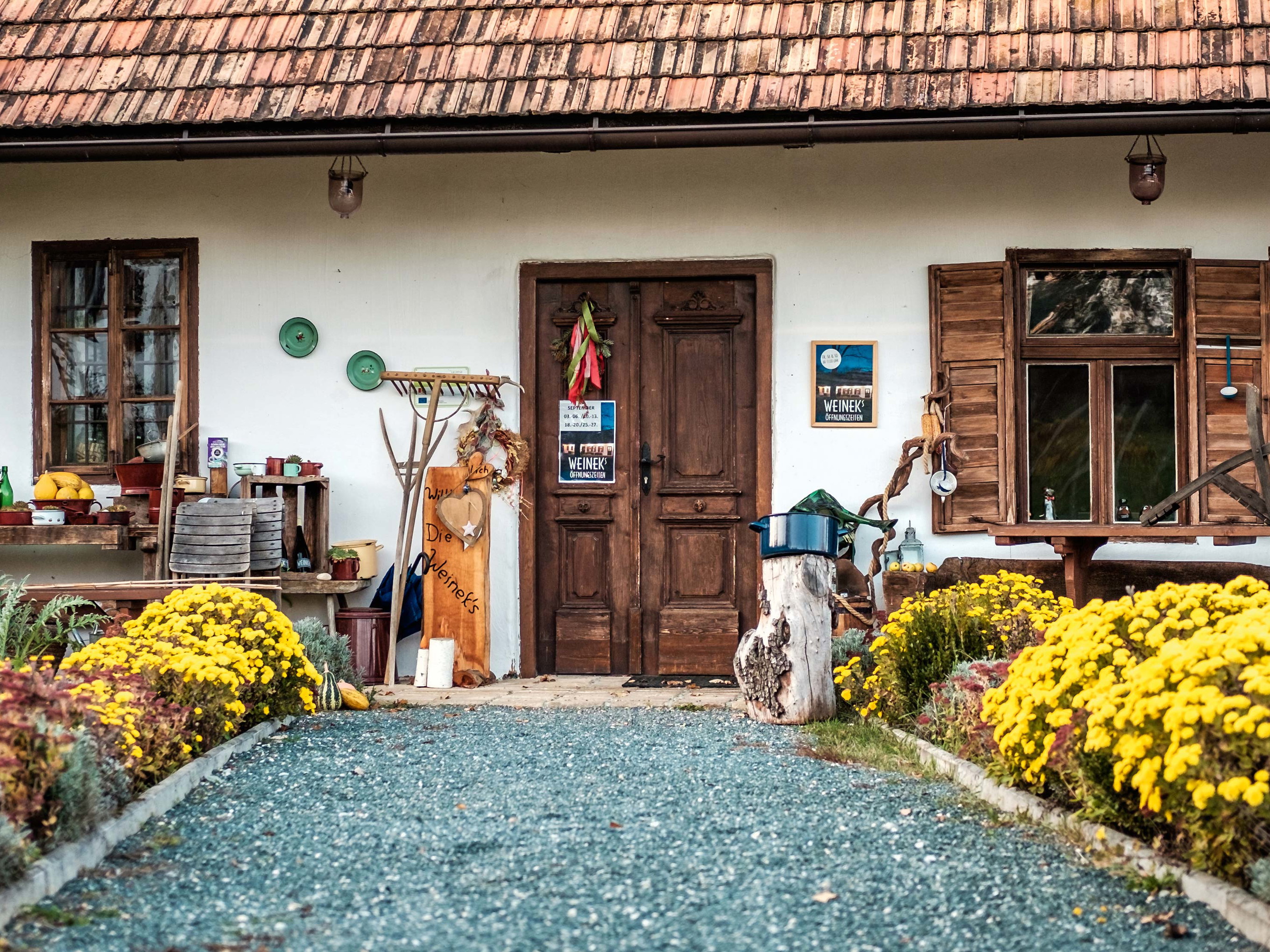 Das Weingut »Weinek« mit Buschenschank.