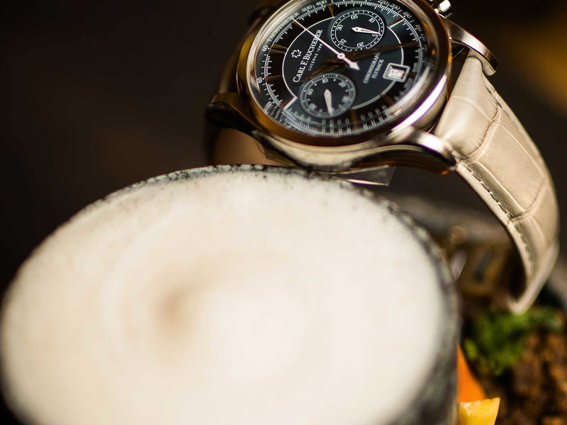 Seven Senses – »Manero Flyback Chronograph« aus Stahl von Carl F. Bucherer um 5500 Euro.