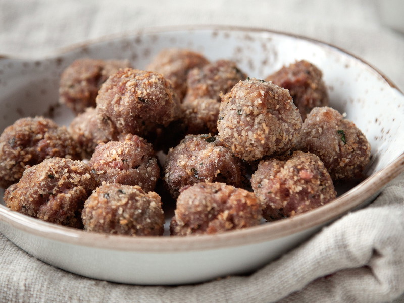 Würzige Polpette fritte sind&nbsp;ein beliebtes Gericht&nbsp;in Calestano.