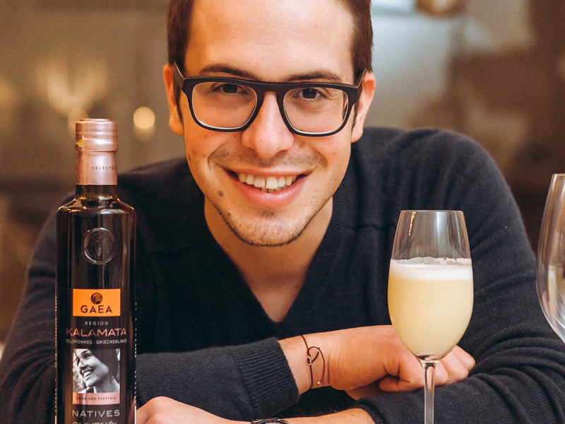 Reini Pohorec und sein Olivenöl Fizz.
