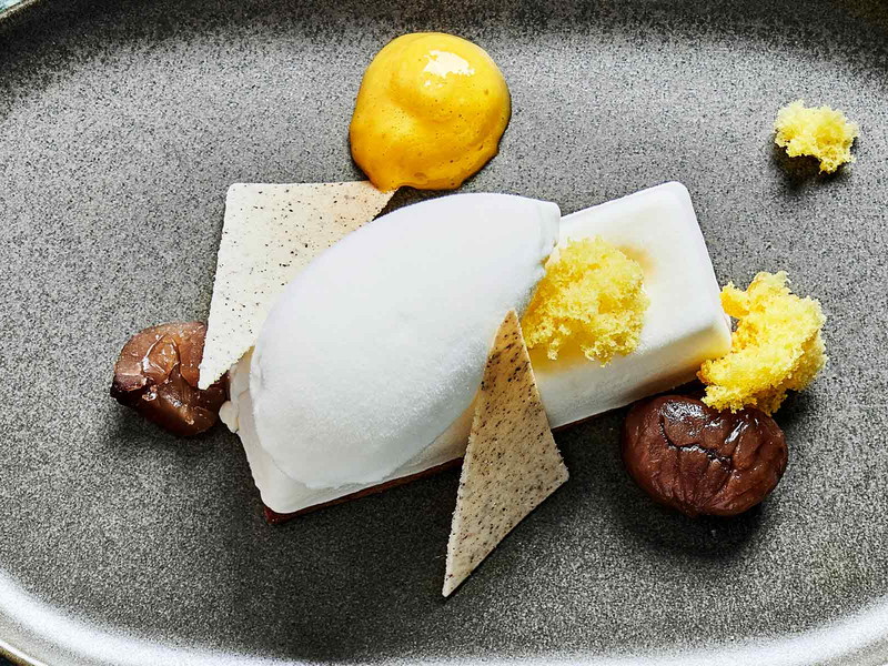 A chestnut creation from top chef Gaetano Trovato
