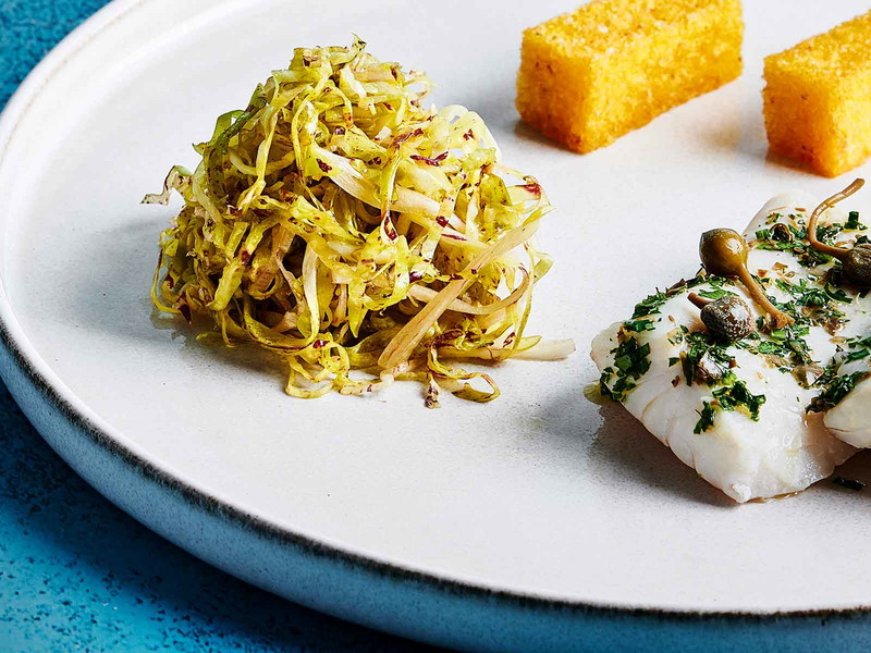 "Rombo con Capperi di Salina" from Lombardy